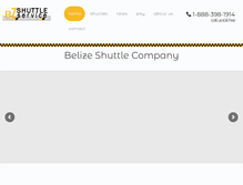 Tablet Screenshot of belizeshuttle.com